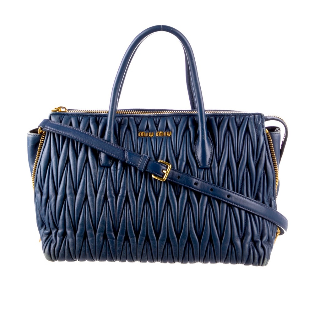 RARE Miu Miu Leather Top Handle Bag